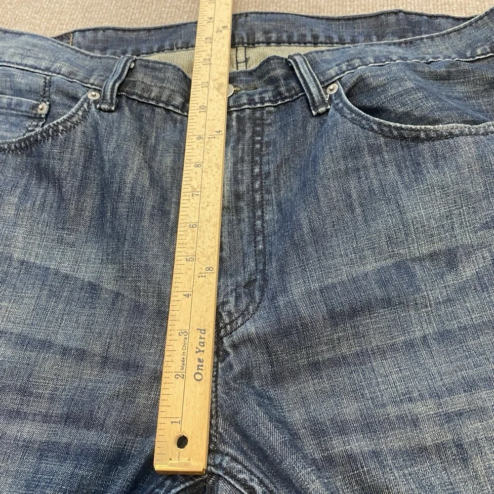 Levis 559 Jeans Mens 38 Fits 39x30 Blue Baggy Relaxed Wide Leg Distressed Denim